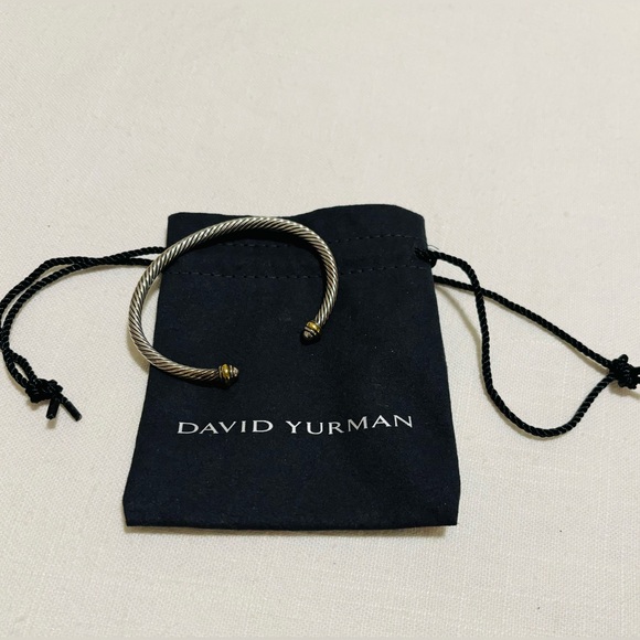 David Yurman Cable ClassicsSterling Silver & 18K Yellow GoldBracelet 4mm